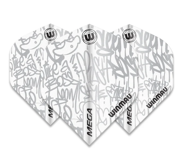 Winmau Mega Standard Signature Dart Flights White