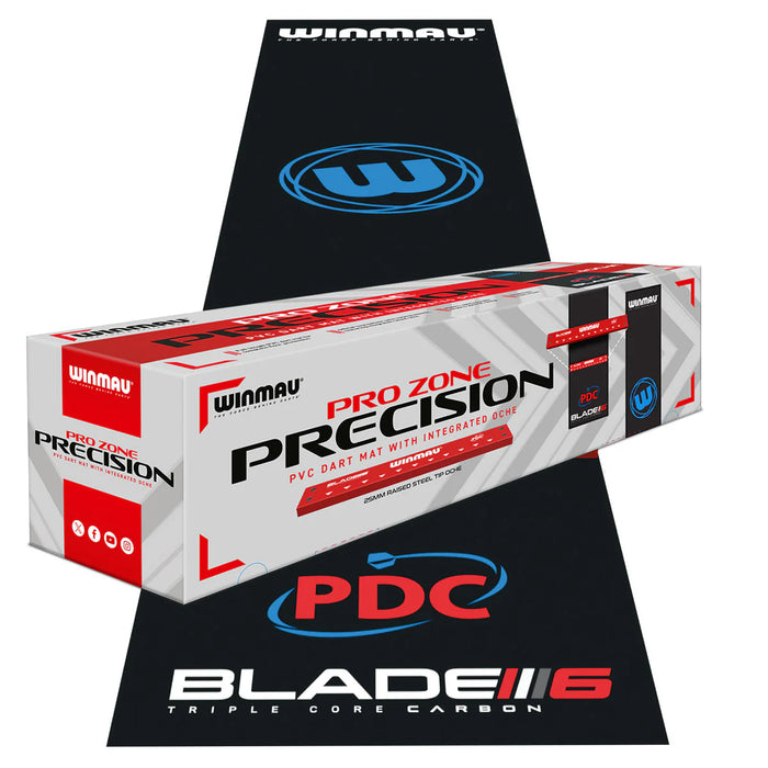Winmau Pro Zone Precision PVC Dart Mat With Intergrated Oche
