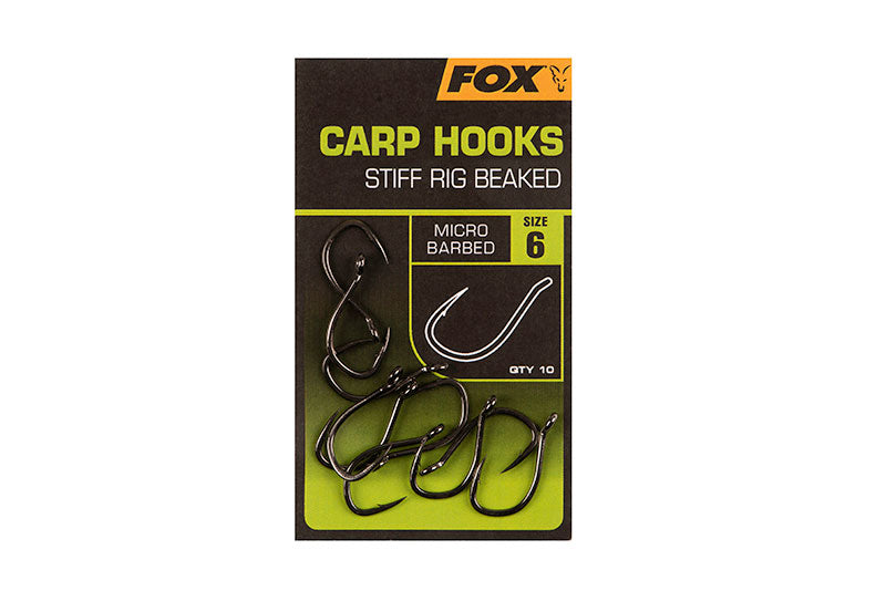 Fox Stiff Rig Beaked Carp Hooks