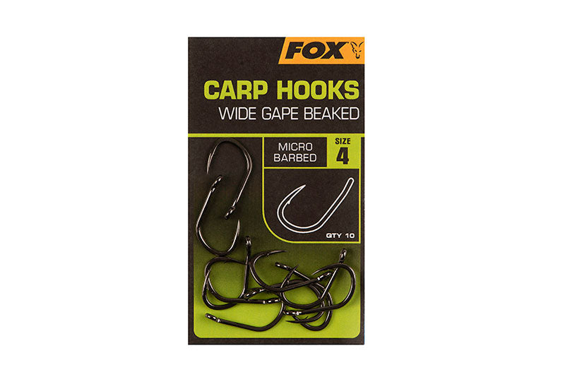 Fox Wide Gaped Beaked Carp Hooks