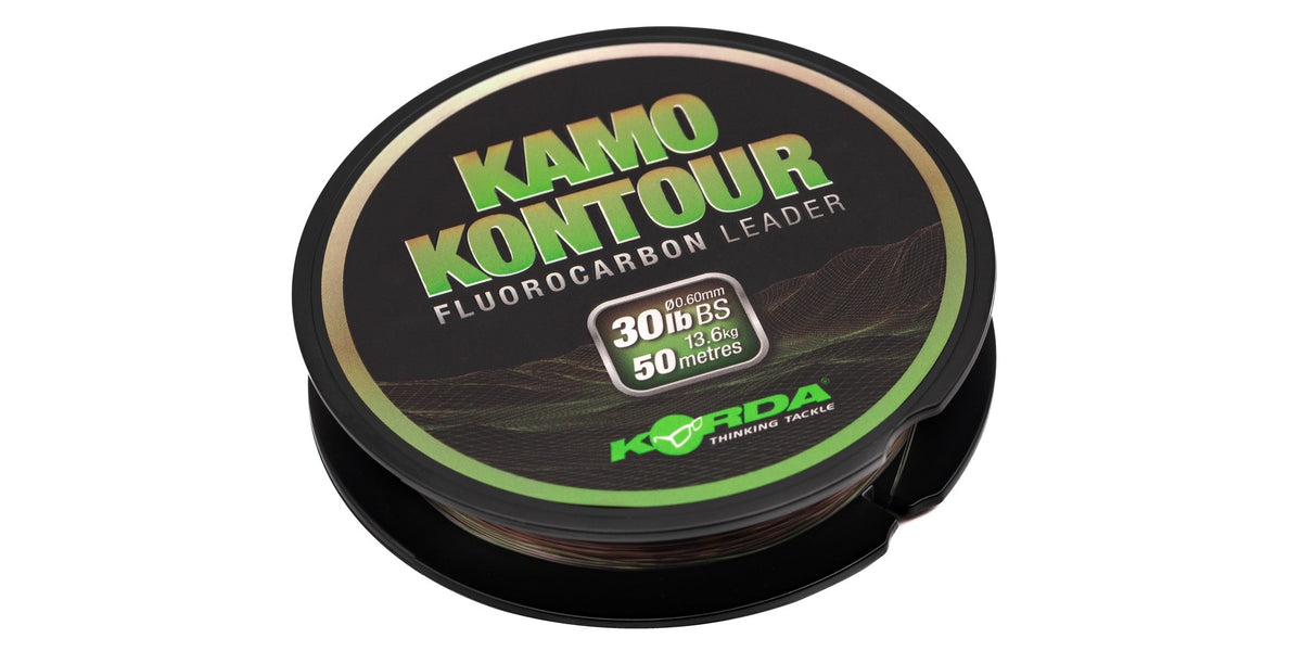 Korda Kamo Kontour Fluorocarbon Leader 50m — CPS Tackle
