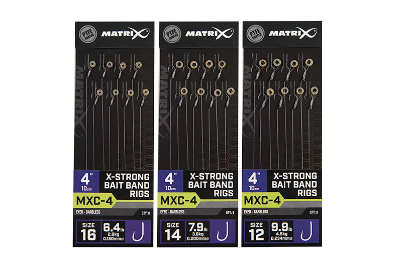 Matrix MXC-4 X Strong Bait Band Rigs 4"