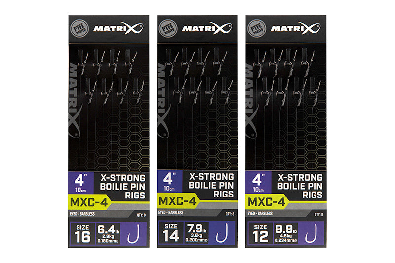 Matrix MXC-4 X-Strong Boilie Pin Rigs 4"