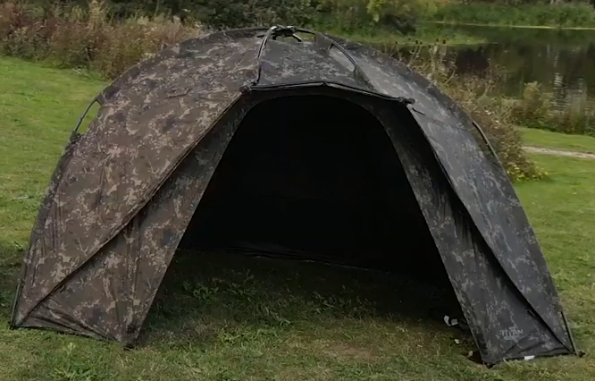 Nash Titan Hide XL Camo Pro Fishing Shelter1