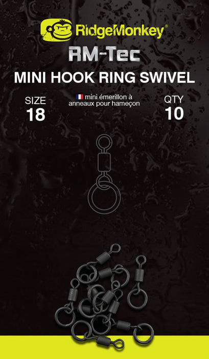 Ridgemonkey RM-Tec Mini Hook Ring Swivel